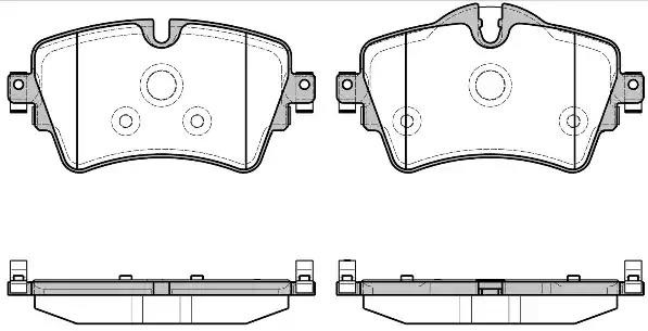 1599 08 колодки дисковые передние!\ BMW 2 F45/F43, MINI 13> 1599.08 REMSA