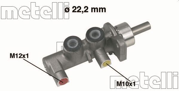 Главный тормозной цилиндр METELLI 050380 METELLI