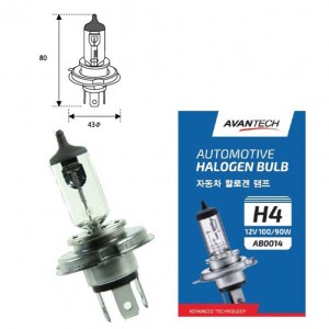 Лампа головного света Avantech H4 (HB2) 12V 100/90W AB0014 AVANTECH