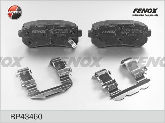 Колодки тормозные дисковые задние BP43460 FENOX