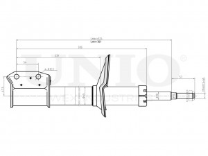 Амортизатор газовый передней подвески SAB-10609 UNIO