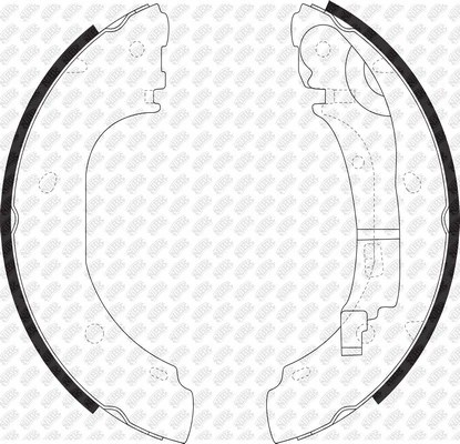 Колодки тормозные PEUGEOT Boxer CITROEN Jumper FIAT Ducato задние барабанные (4ш FN0585 NIBK
