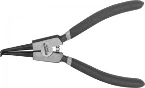 щипцы загнутые! для стопорных колец с ПВХ рукоятками разжим, 180мм, 10-40мм\ ERBP180 THORVIK