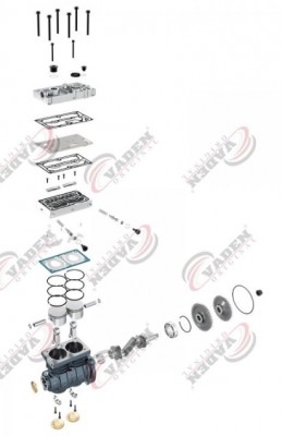 Компрессор 2-х цилиндровый 1700035001 VADEN