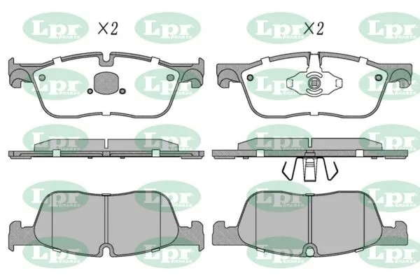 Колодки тормозные дисковые 05P2095 05P2095 LPR