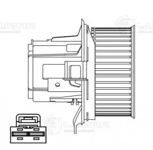 Вентилятор отопителя салона для а/м Mercedes-Benz C (W204) (07-)/E (W212) (09-)  LFH1550 LUZAR