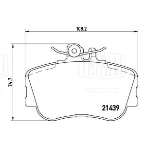 Колодки торм. Mercedes C (W202) (93-) диск. перед. т/с TRW (PF 4268) PF4268 TRIALLI