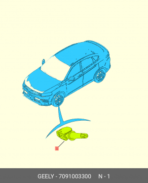 датчик давления воздуха в шинах!\ Geely Tugella FY11 7091003300 GEELY