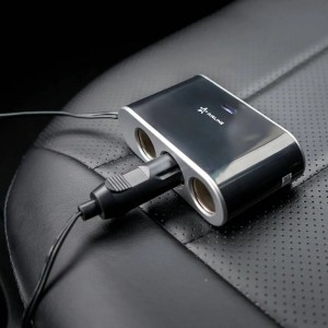 Разветвитель прикуривателя 3-х гнездовой 12V 1USB с удлинителем AIRLINE ASP-3S-15 AIRLINE