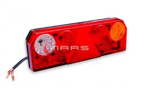 фонарь задний многосекц. !прав. с треуг. пов. желт. провод EURO STAR \Universal M611428 MARS