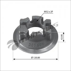 Гайка BPW ступицы корончатая (М52х2хD120) MANSONS 300.001 MANSONS