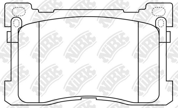 Колодки тормозные HYUNDAI Equus (13-) передние (4шт.) NIBK PN0629 NIBK