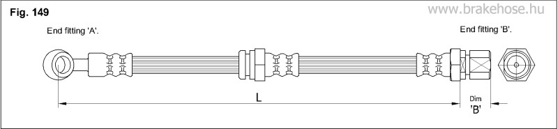 Шланг тормозной передний FT0191 FT0191 K K