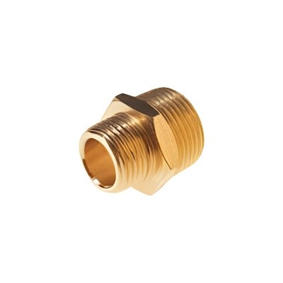 Переходник для компрессора M3/4"хM1/2" наружная резьба в блистере ROCKFORCE RFMM1208 ROCK FORCE