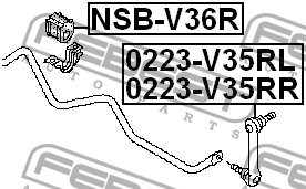NISSAN INFINITI G35/37 (V36) (2007>) NSB-V36R FEBEST