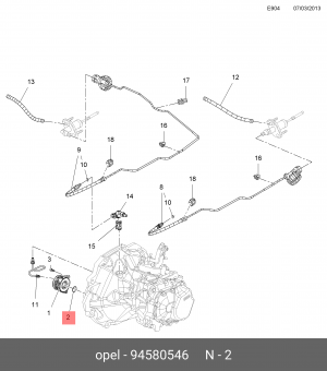 Кольцо уплотнительное CHEVROLET Cruze (12-),Aveo (12-),Lacetti (03-) подшипника  94580546 GENERAL MOTORS