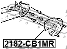 Ступица задняя 2182-CB1MR FEBEST