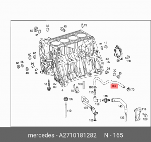 MERCEDES BENZ W203 (2000-2006) A 271 018 12 82 MERCEDES BENZ