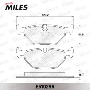 Колодки тормозные задние (Смесь CERAMIC серия PRO) BMW E36/E46/Z4 E85/E86 (TRW G E510296 MILES