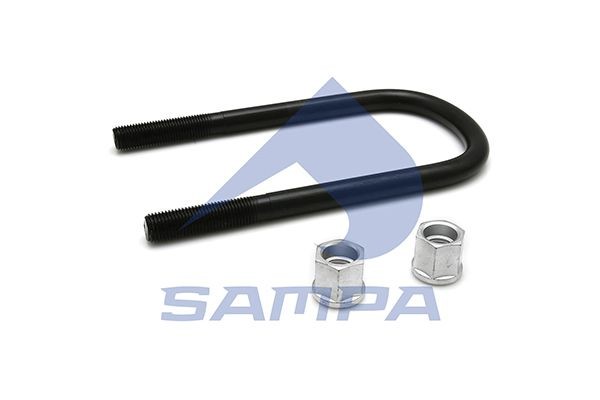 Стремянка рессоры М22х128х150х290мм, с гайками; OEM: BPW 03.138.37.10.4 0710401 SAMPA