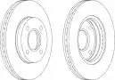 ДИСК ТОРМОЗНОЙ ПЕРЕД FORD FIESTA FUSION 02- FOCUS 98- MAZDA DDF1072 FERODO