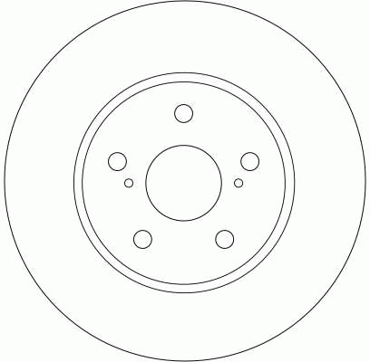 Диск тормозной передний TOYOTA CAMRY (V30) 2.4-3.0, PREVIA (_R3_) 2.4 DF4204 DF4204 TRW