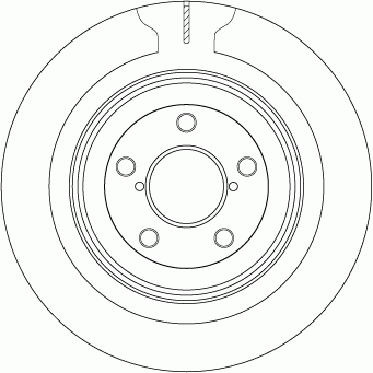 Диск тормозной SUBARU Outback (03-),Impreza (00-) задний (1шт.) TRW DF7328 TRW