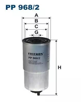 Фильтр топливный HYUNDAI Verna,Getz,Starex H-1,Matrix,Santa Fe (дв.В4CB) (CRDI)  PP9682 FILTRON