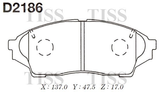 Колодки тормозные дисковые D2186 D2186 MK KASHIYAMA