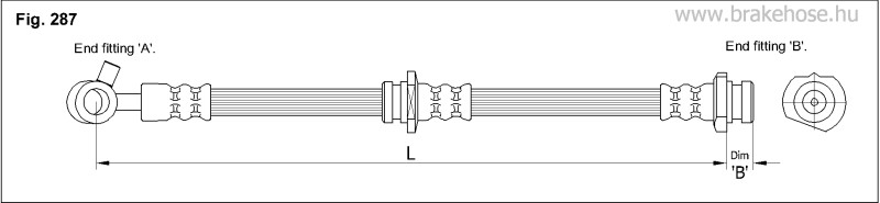 Шланг тормозной передний FT2536 FT2536 K K