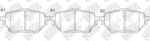 Колодки тормозные TOYOTA Corolla (19-) задние (4шт.) NIBK PN1864 NIBK