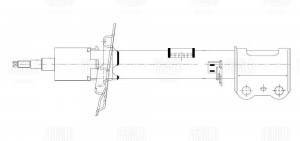 Амортизатор Chery Tiggo 4 (17-) (стойка) пер. прав. (AG 30304) AG 30304 TRIALLI
