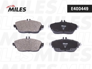 Колодки тормозные передние (Смесь Low-Metallic) MERCEDES A(W176) 12-/B(W246) 11- E400449 MILES