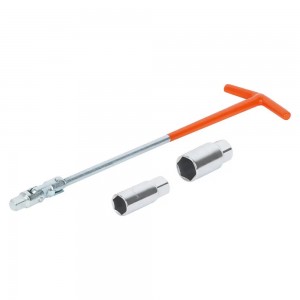 Ключ свечной Т-образный 350мм с головками 16мм и 21мм с резиновым фиксатором (AT ATAC039 AIRLINE