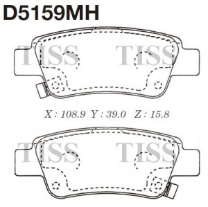 Колодки тормозные дисковые D5159MH D5159MH MK KASHIYAMA