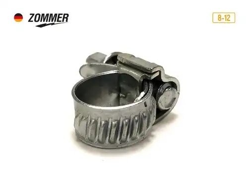 Хомут червячный 8-12 мм  10шт 812 ZOMMER