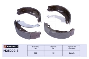 Торм. колодки барабанные задн. Renault Logan I 04-  Clio II 98-  Sandero I 09-   M2520213 MARSHALL