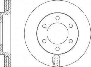 Диск тормозной MITSUBISHI L200 05- передний D293мм RN1247 RN1247 NIBK