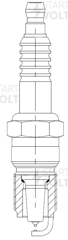 Свеча зажигания для а/м Ford Focus II (04-) 1.8i/2.0i Pt+Pt (VSP 1002) VSP 1002 START VOLT