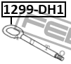 Крюк буксирный HYUNDAI IX35/TUCSON 2009-2013 1299-DH1 1299-DH1 FEBEST