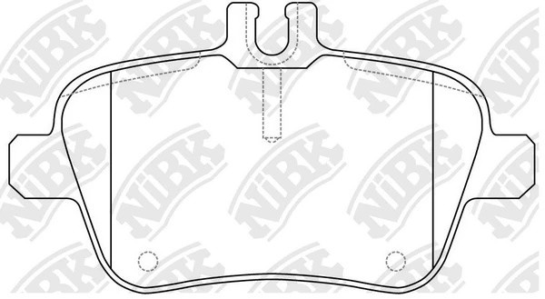 Колодки тормозные MERCEDES B (W242) задние (4шт.) NIBK PN31010W NIBK
