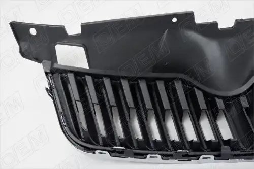 Решетка радиатора Skoda Fabia 2 5J 2010-2014, под накладку OEM3012 OEMPARTS