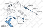 сайлентблок рычага пер.!\ Ford Transit 1.8 16V/1.8Di/1.8TDCi 02> 7700861SX STELLOX