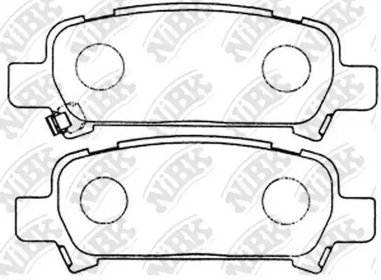 Колодки тормозные SUBARU Forester,Legacy,Impreza задние (4шт.) NIBK PN7415 NIBK