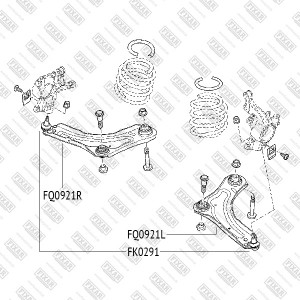 RENAULT FLUENCE (2010>)/ MEGANE III (2009>) FK0291 FIXAR