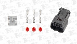 Разъём 3х контактный 3-pin, уплотнитель, фиксатор 7674215 TE PARTS