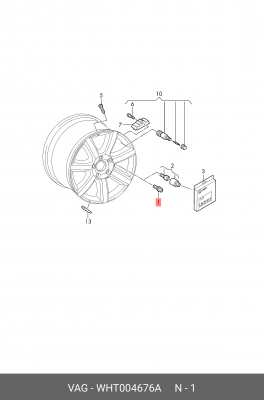Болт колесный VAG WHT004676A WHT004676A VAG