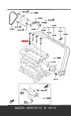 Свеча зажигания BP0218110 BP0218110 MAZDA