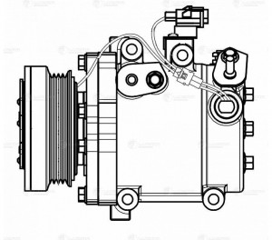 Компрессор кондиц. для ам Suzuki SX4 (06-) 1.6i (LCAC 2479) LCAC 2479 LUZAR