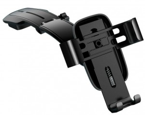 держатель телефона зажим на панель штанга лежачая тем серый!\ SUYLF01 BASEUS